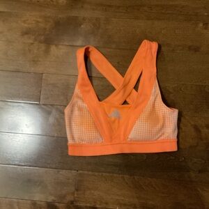 adidas Orange Cross-Back Sports Bra